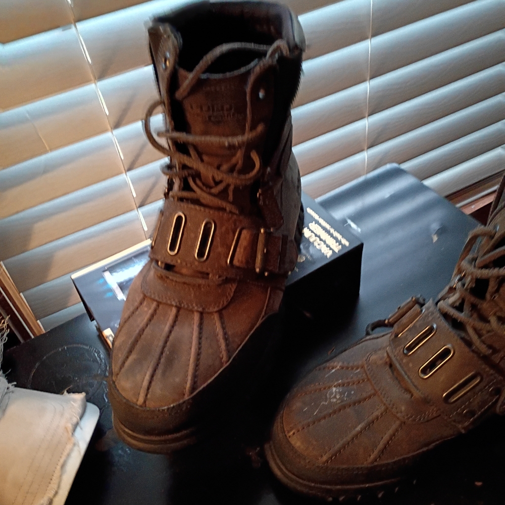 Polo by Ralph Lauren Men's Gray and Black Boots - Picture 4 of 6